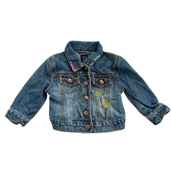 Gap Infant Girl Tree House Denim Jacket 12-18M - Picture 2 of 12